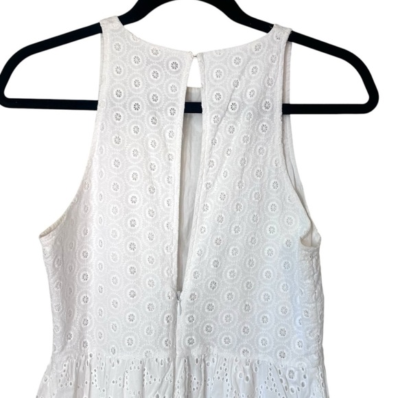 Aritzia Sunday Best White Eyelet Lace High A-Line Dress- Size 6 - Picture 5 of 10